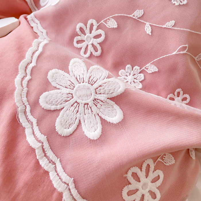 91家纺网 家纺一手货源 找家纺 （总）睡美人 2026新款锦棉蕾丝款系列韩版公主风床裙四件套-花舞