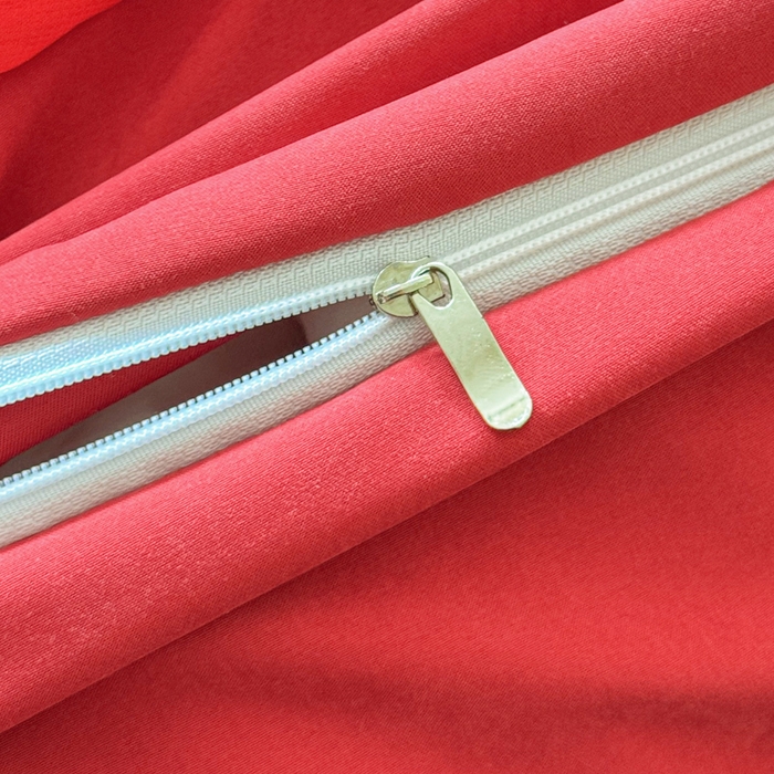 91家纺网 家纺一手货源 找家纺 睡美人 2026新款锦棉糯糯棉韩版蕾丝公主款双层纱被套床裙四件套-翩翩起舞 翩翩起舞-胭脂红