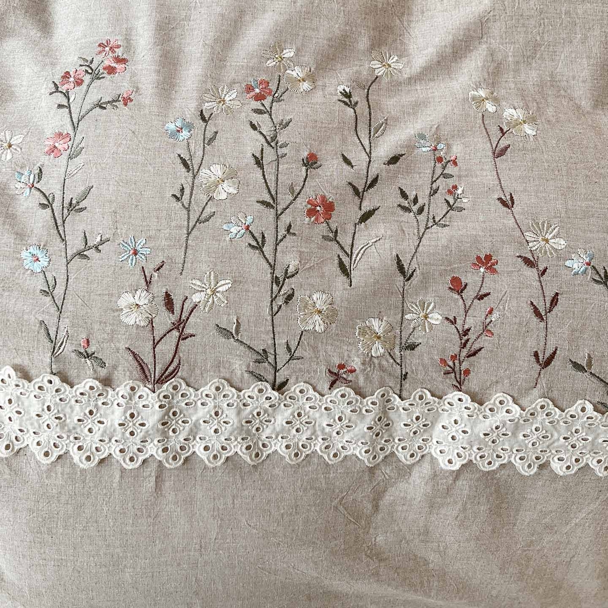 91家纺网 家纺一手货源 找家纺 迪欧芙 2026春夏新款棉麻刺绣床单款四件套-迷迭花香 迷迭花香-卡其