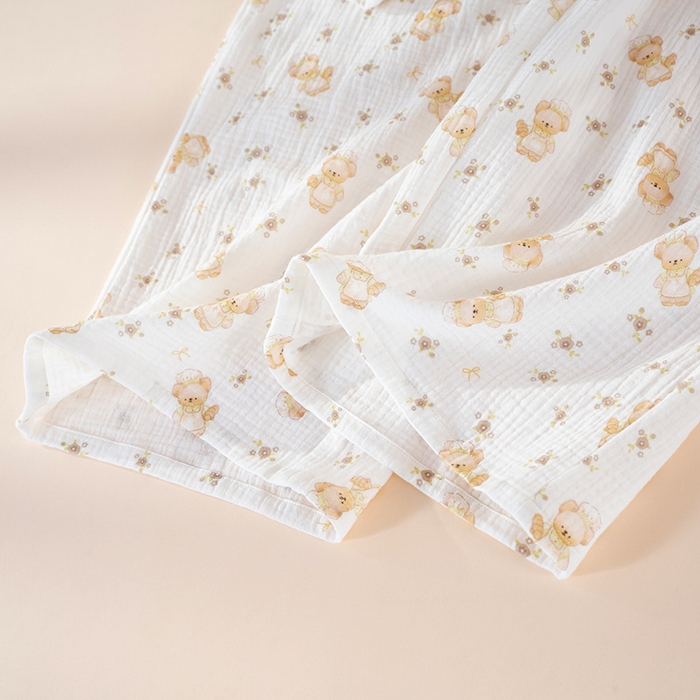 91家纺网 家纺一手货源 找家纺 （总）2026春秋新款睡衣女士全棉圆领蕾丝花边甜美家居服长袖长裤居家服