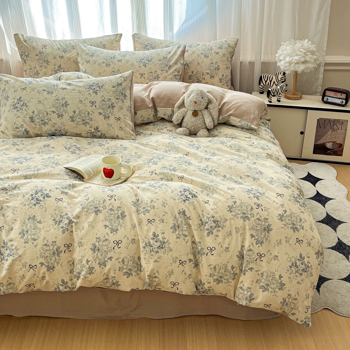 91家纺网 家纺一手货源 找家纺 （总）寐居家纺 2026新款A类复古棉麻四件套