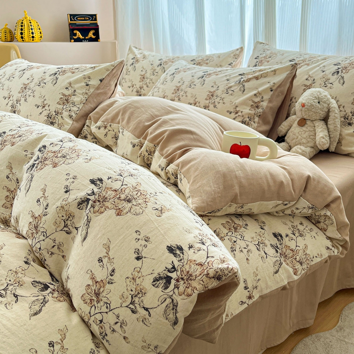 91家纺网 家纺一手货源 找家纺 （总）寐居家纺 2026新款A类复古棉麻四件套