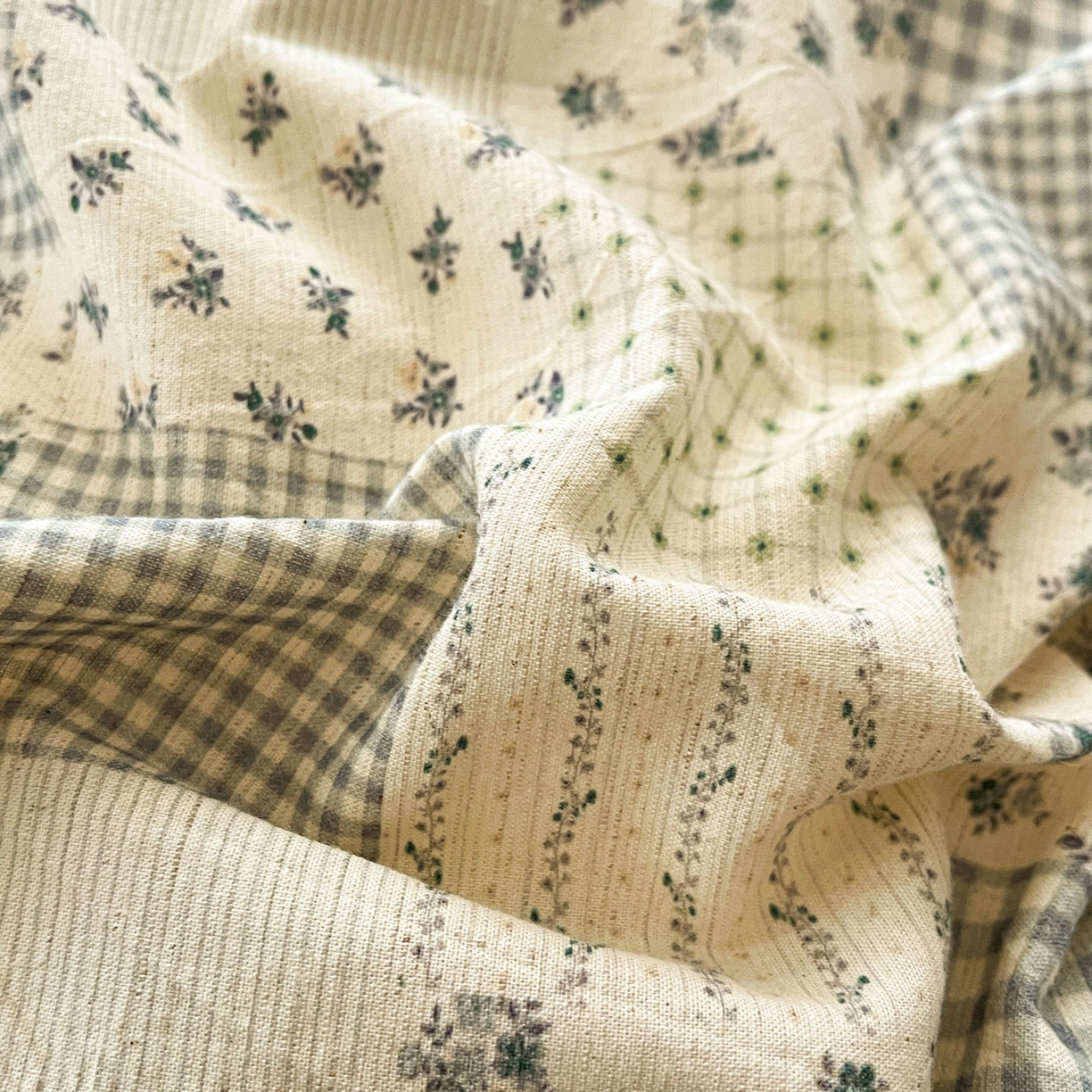 91家纺网 家纺一手货源 找家纺 寐居家纺 2026新款A类复古棉麻四件套 花格漫榻