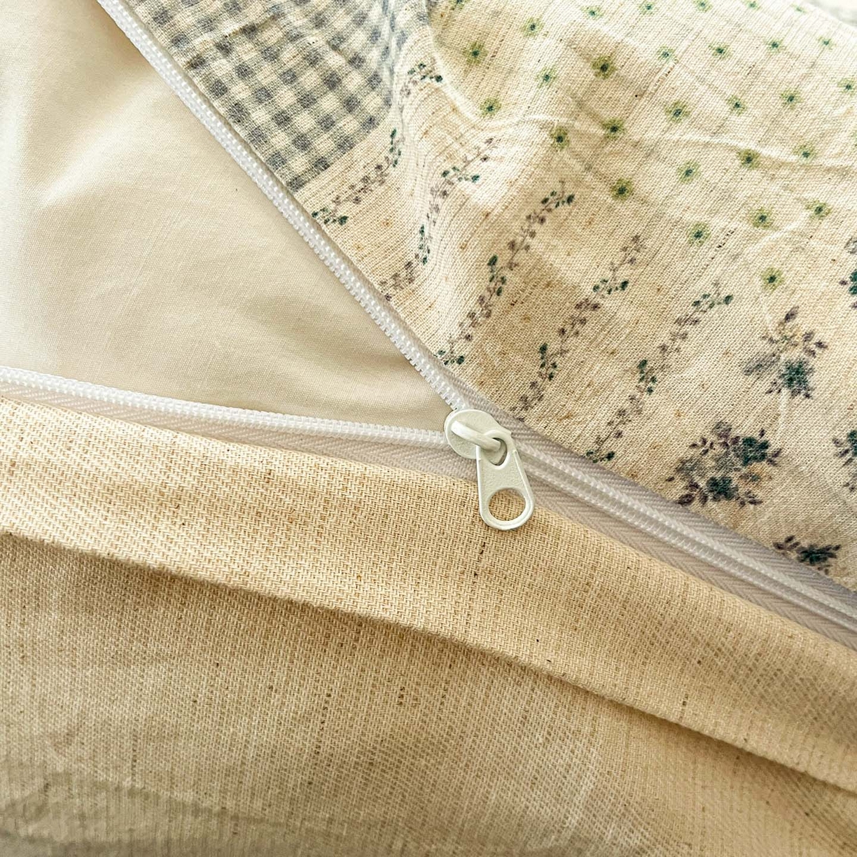 91家纺网 家纺一手货源 找家纺 寐居家纺 2026新款A类复古棉麻四件套 花格漫榻