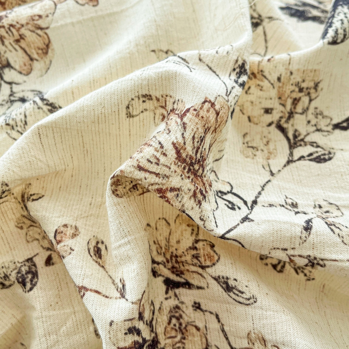 91家纺网 家纺一手货源 找家纺 寐居家纺 2026新款A类复古棉麻四件套 旧梦织枝