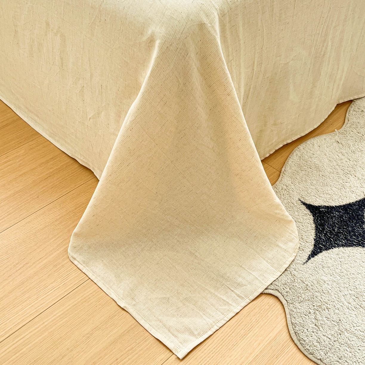 91家纺网 家纺一手货源 找家纺 寐居家纺 2026新款A类复古棉麻四件套 棉麻象语