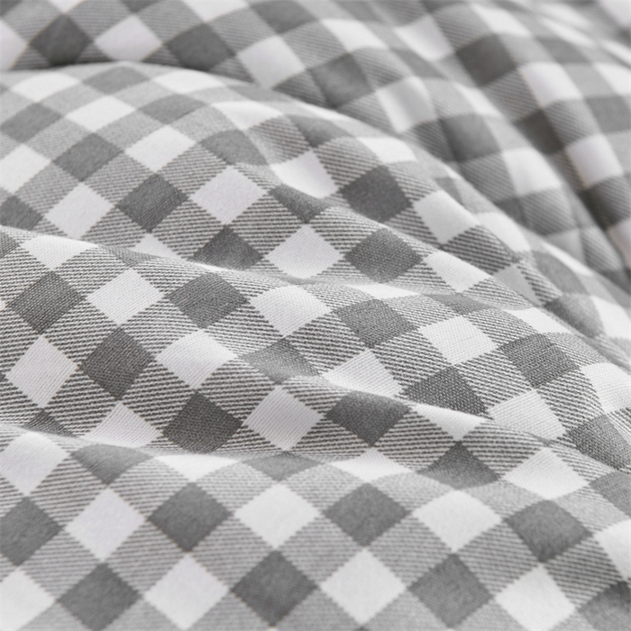 91家纺网 家纺一手货源 找家纺 默忆 2026新款A类水洗棉新疆棉花被子被芯 灰格 被子