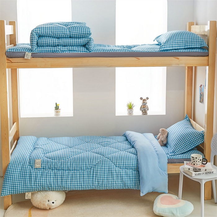 91家纺网 家纺一手货源 找家纺 默忆 2026新款A类水洗棉新疆棉花被子被芯 兰格 被子