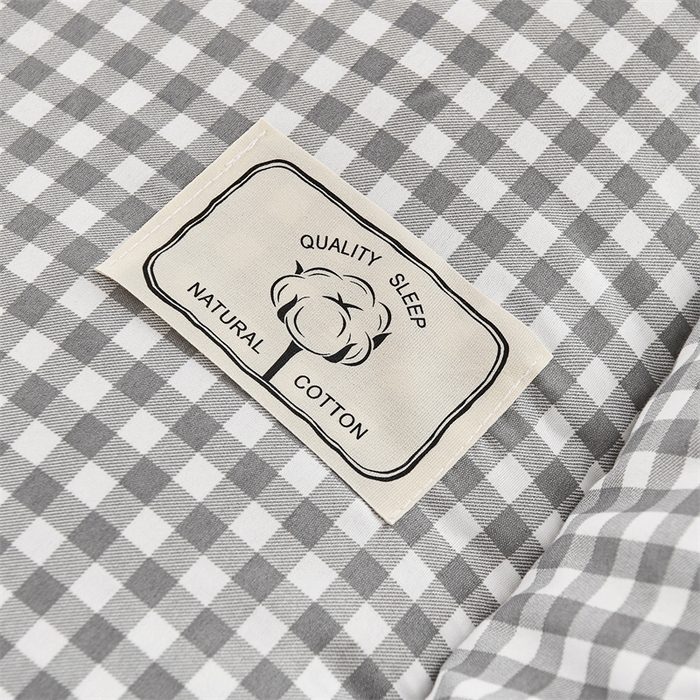 91家纺网 家纺一手货源 找家纺 默忆 2026新款A类水洗棉新疆棉花被子被芯 灰格 被子