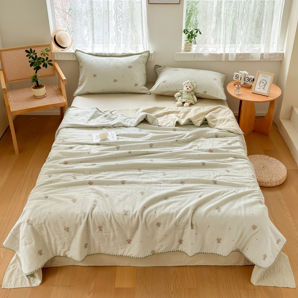 91家纺网 家纺一手货源 找家纺 （总）雯雨家纺 2026新款全棉双层纱新疆棉花夏被空调被被子被芯