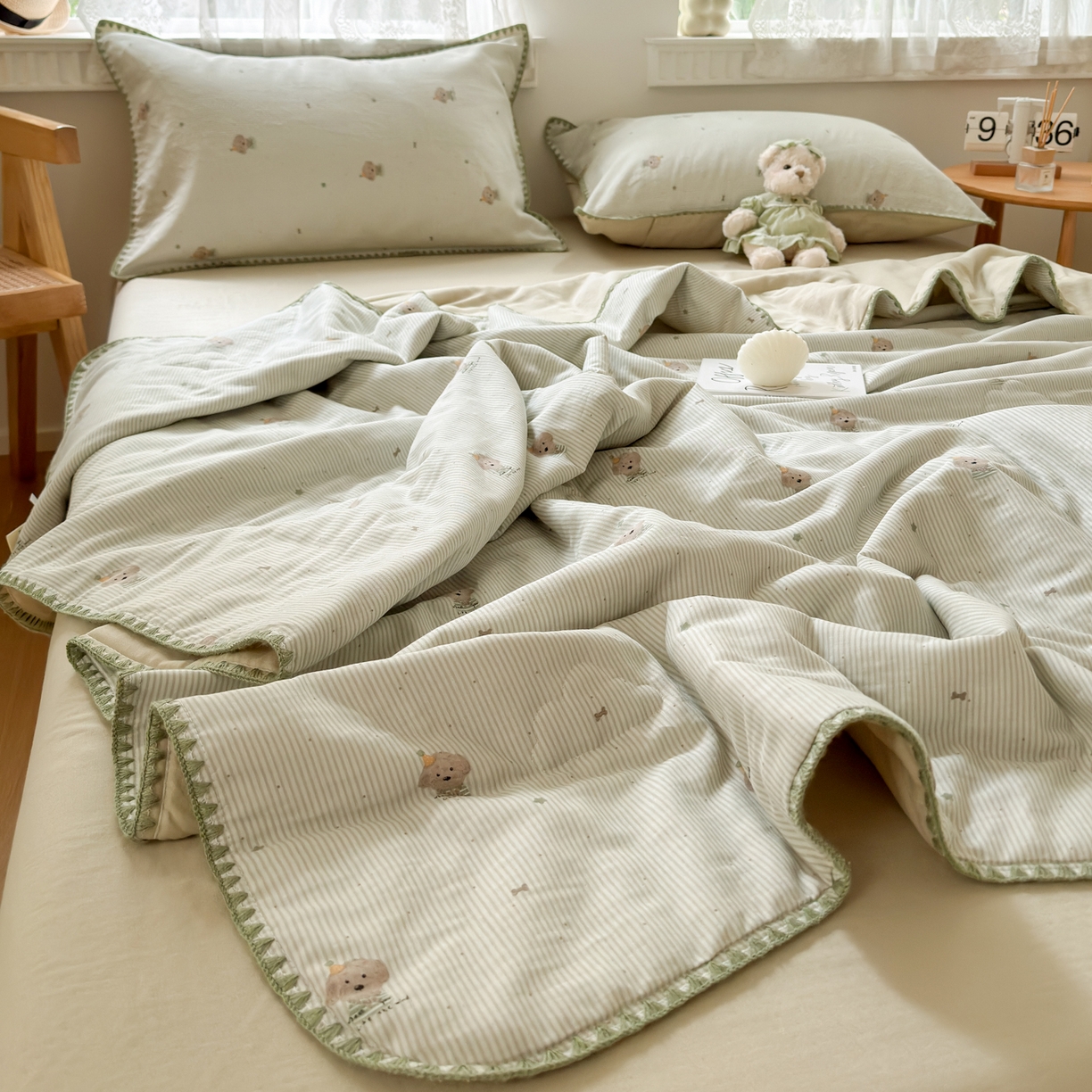 91家纺网 家纺一手货源 找家纺 （总）雯雨家纺 2026新款全棉双层纱新疆棉花夏被空调被被子被芯