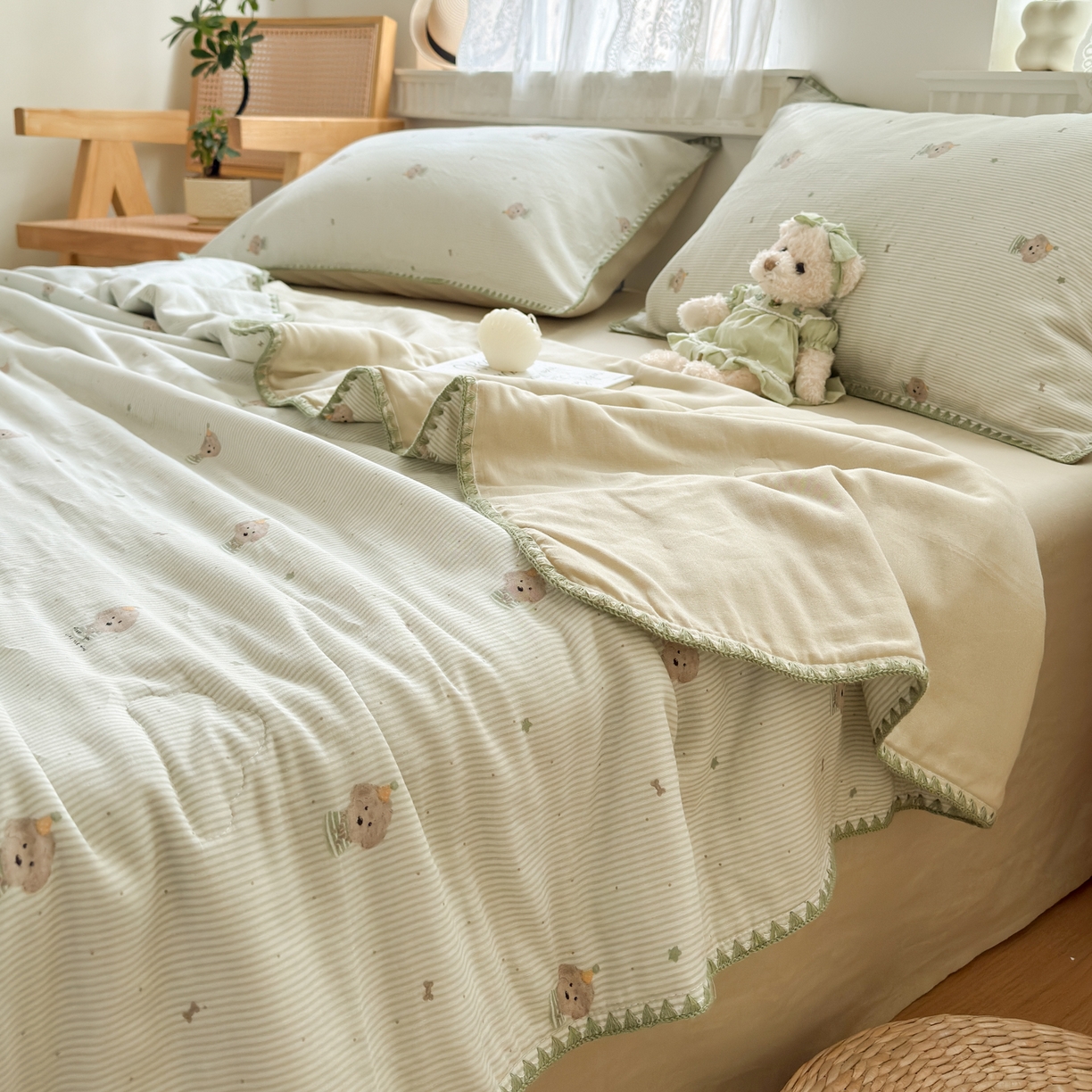 91家纺网 家纺一手货源 找家纺 （总）雯雨家纺 2026新款全棉双层纱新疆棉花夏被空调被被子被芯