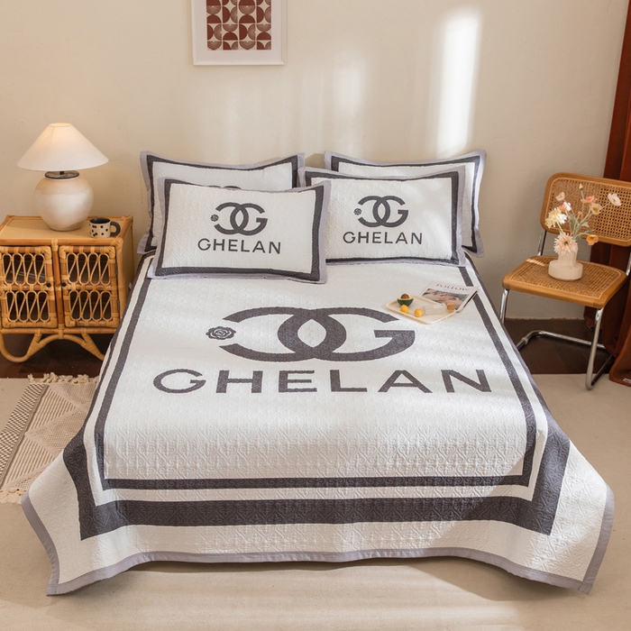 91家纺网 家纺一手货源 找家纺 （总）麦田家纺 2026新款天丝绸大版数码印花单床盖床盖单件