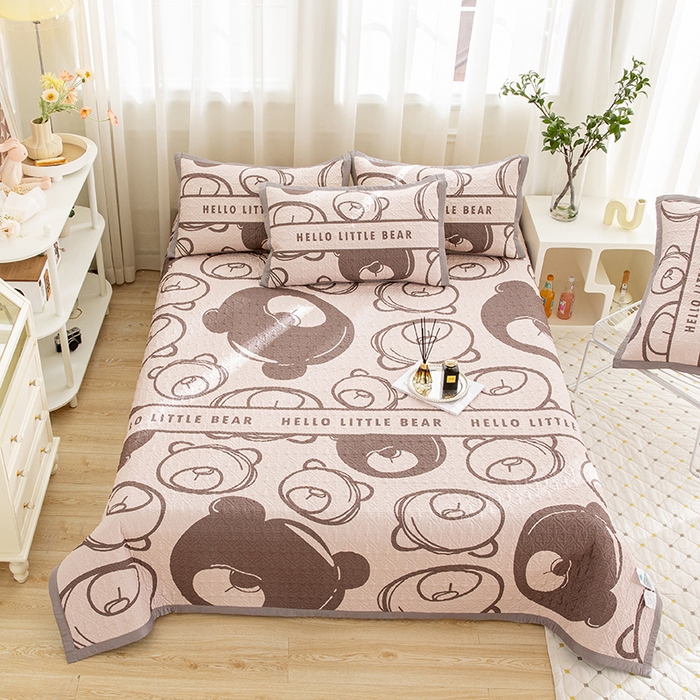 91家纺网 家纺一手货源 找家纺 （总）麦田家纺 2026新款天丝绸大版数码印花单床盖床盖单件