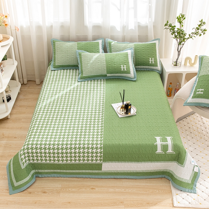 91家纺网 家纺一手货源 找家纺 （总）麦田家纺 2026新款天丝绸大版数码印花单床盖床盖单件