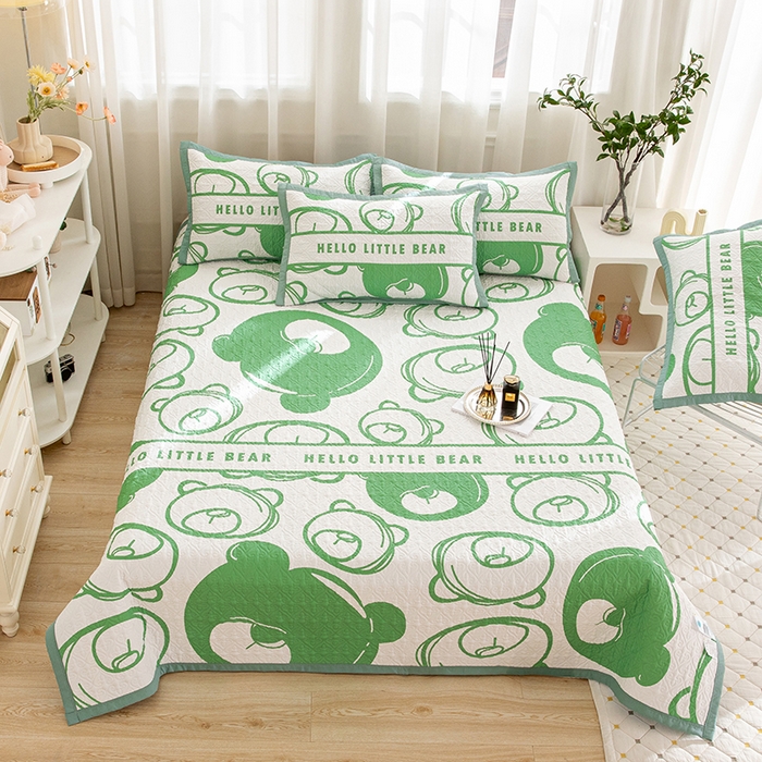 91家纺网 家纺一手货源 找家纺 （总）麦田家纺 2026新款天丝绸大版数码印花单床盖床盖单件