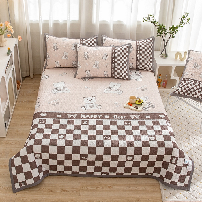 91家纺网 家纺一手货源 找家纺 （总）麦田家纺 2026新款天丝绸大版数码印花单床盖床盖单件