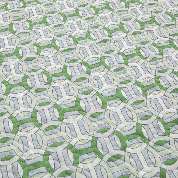 91家纺网 家纺一手货源 找家纺 麦田家纺 2026新款天丝绸大版数码印花单床盖床盖单件 古-清新绿