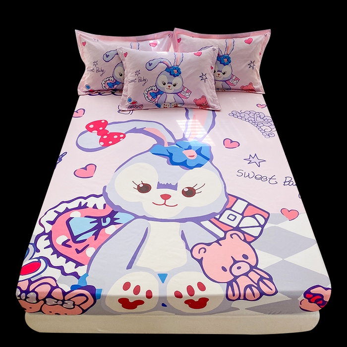 91家纺网 家纺一手货源 找家纺 一电 2026新款卡通磨毛床笠单品床笠单件-第一批 冰冰星黛露