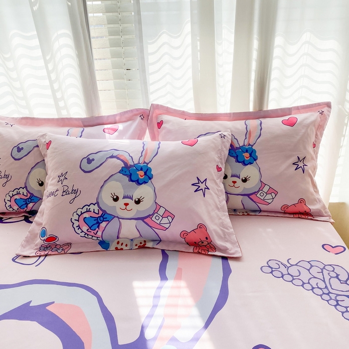 91家纺网 家纺一手货源 找家纺 一电 2026新款卡通磨毛床笠单品床笠单件-第一批 冰冰星黛露