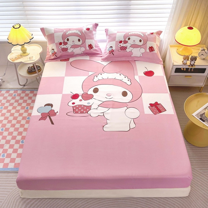 一电 2026新款卡通磨毛床笠单品床笠单件-第一批 公主美乐蒂