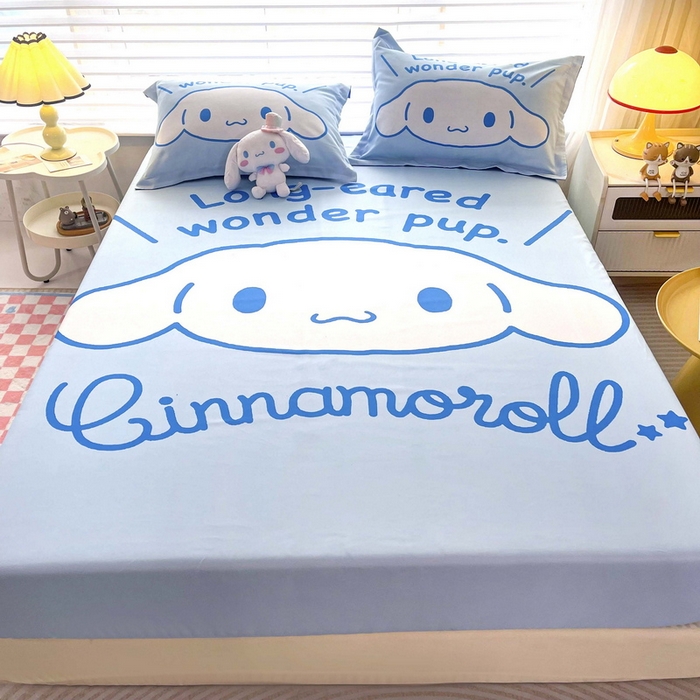 91家纺网 家纺一手货源 找家纺 一电 2026新款卡通磨毛床笠单品床笠单件-第一批 乖乖玉桂狗