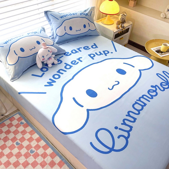 91家纺网 家纺一手货源 找家纺 一电 2026新款卡通磨毛床笠单品床笠单件-第一批 乖乖玉桂狗