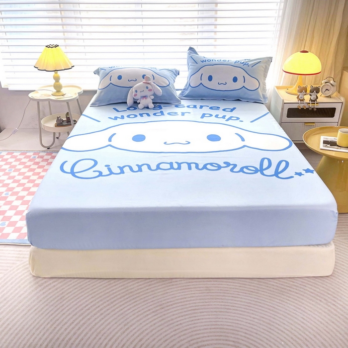 91家纺网 家纺一手货源 找家纺 一电 2026新款卡通磨毛床笠单品床笠单件-第一批 乖乖玉桂狗