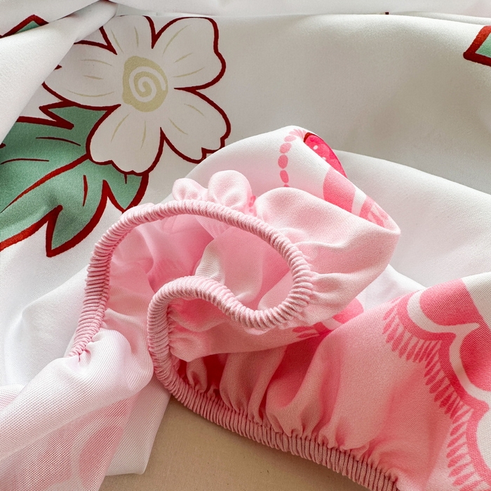 91家纺网 家纺一手货源 找家纺 一电 2026新款卡通磨毛床笠单品床笠单件-第一批 花边熊