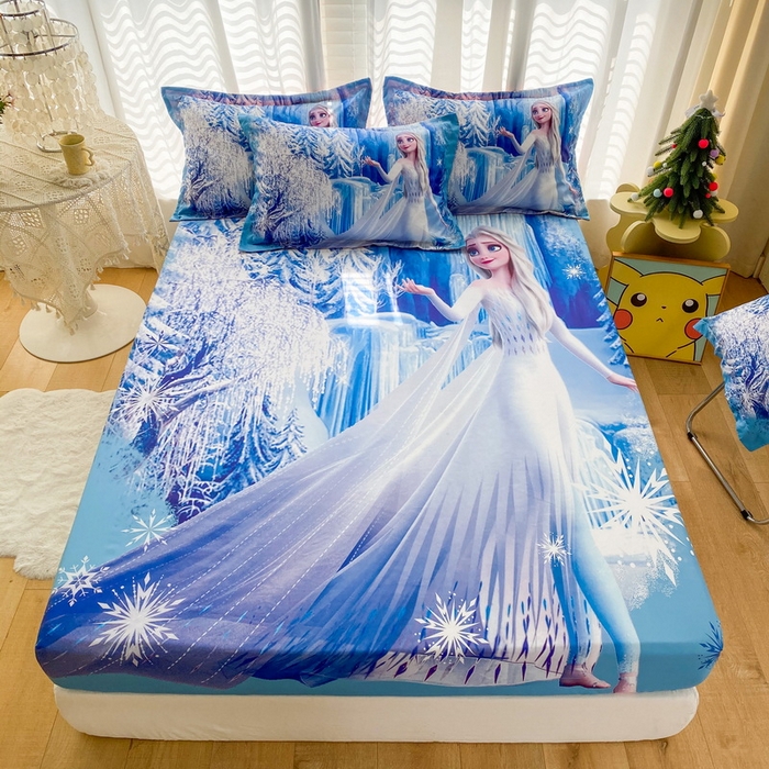 一电 2026新款卡通磨毛床笠单品床笠单件-第一批 皇后