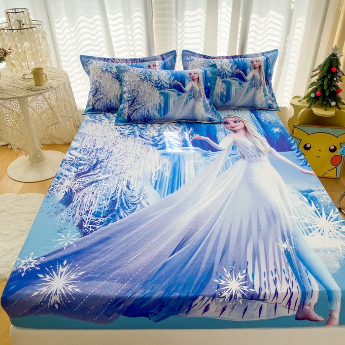 91家纺网 家纺一手货源 找家纺 一电 2026新款卡通磨毛床笠单品床笠单件-第一批 皇后