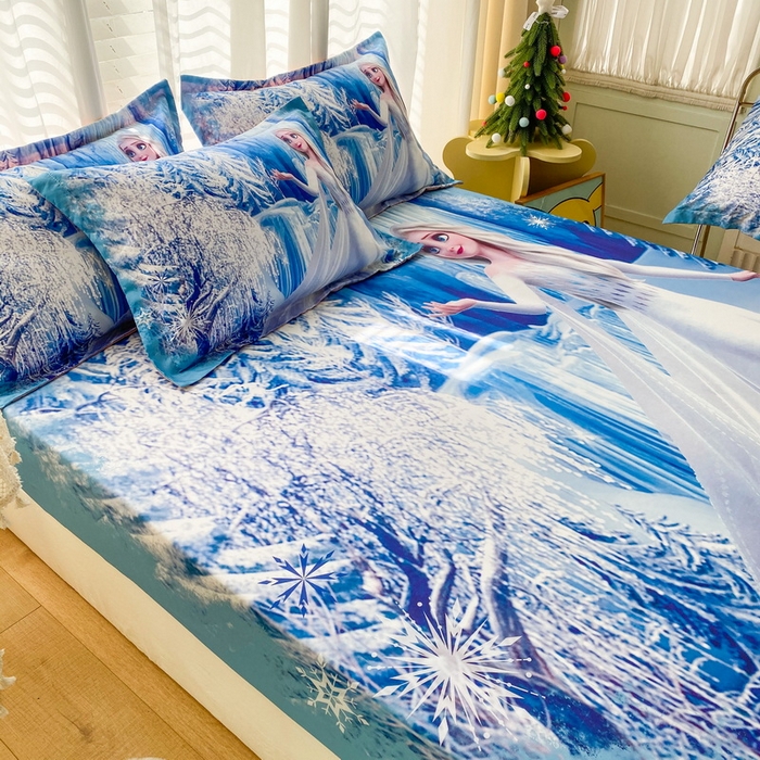 91家纺网 家纺一手货源 找家纺 一电 2026新款卡通磨毛床笠单品床笠单件-第一批 皇后