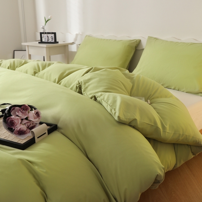 91家纺网 家纺一手货源 找家纺 （总）宇淳国际 2026新款纯色水洗棉单被套被套单件