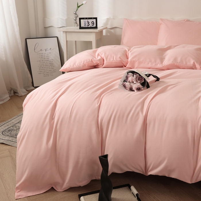 91家纺网 家纺一手货源 找家纺 宇淳国际 2026新款纯色水洗棉单被套被套单件 玉色