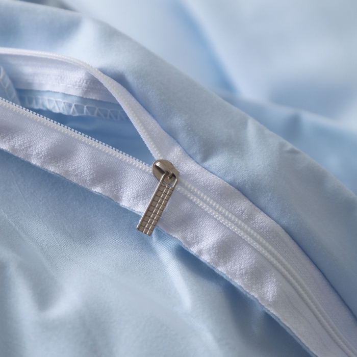 91家纺网 家纺一手货源 找家纺 宇淳国际 2026新款纯色水洗棉单被套被套单件 天蓝