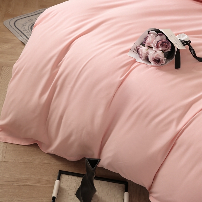 91家纺网 家纺一手货源 找家纺 宇淳国际 2026新款纯色水洗棉单被套被套单件 玉色