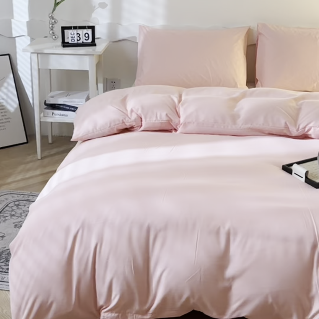 91家纺网 家纺一手货源 找家纺 宇淳国际 2026新款纯色水洗棉单被套被套单件 玉色