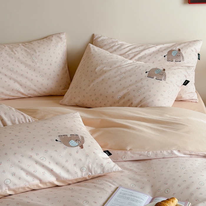 91家纺网 家纺一手货源 找家纺 （总）卡姿家纺 2026春夏全棉萌趣气质大贴布系列四件套— 第二季