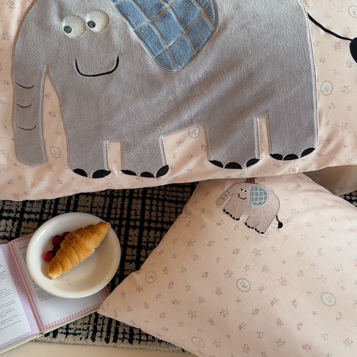 91家纺网 家纺一手货源 找家纺 （总）卡姿家纺 2026春夏全棉萌趣气质大贴布系列四件套— 第二季