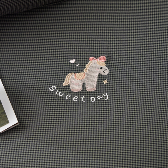 91家纺网 家纺一手货源 找家纺 （总）卡姿家纺 2026春夏全棉色织水洗棉文艺时尚床笠三件套