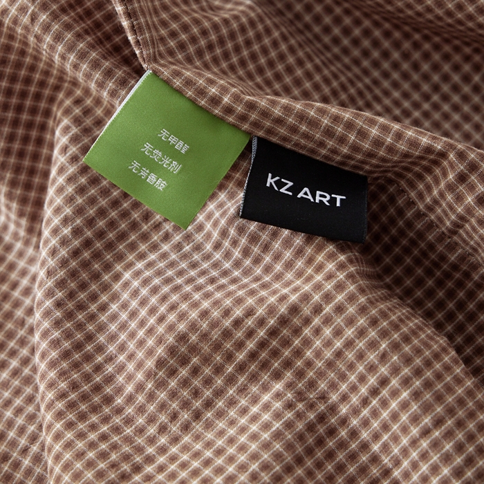 91家纺网 家纺一手货源 找家纺 卡姿家纺 2026春夏全棉色织水洗棉文艺时尚床笠三件套 床笠-猫咪礼物