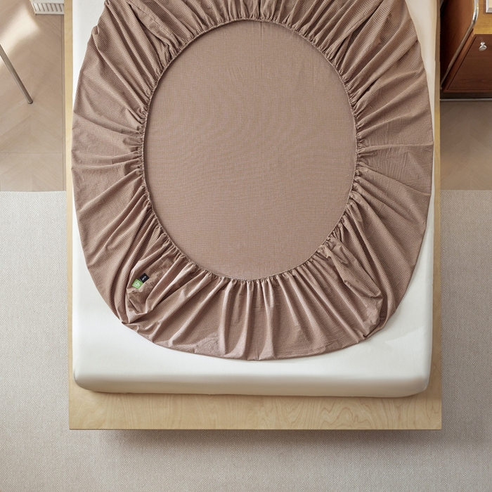 91家纺网 家纺一手货源 找家纺 卡姿家纺 2026春夏全棉色织水洗棉文艺时尚床笠三件套 床笠-猫咪礼物