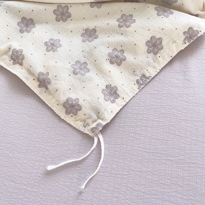 91家纺网 家纺一手货源 找家纺 绘萱家居 2026直播爆款云感皱皱纱双层纱皱皱棉花边四件套印花水洗棉 花禧-紫