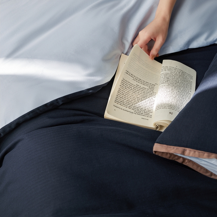 91家纺网 家纺一手货源 找家纺 （总）卡姿家纺 2026春夏全棉人字纹小提花拼色系列四件套