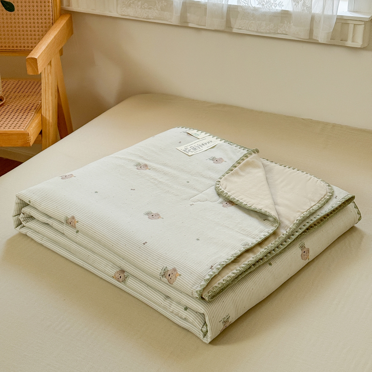 91家纺网 家纺一手货源 找家纺 雯雨家纺 2026新款全棉双层纱新疆棉花夏被空调被被子被芯 布叮狗