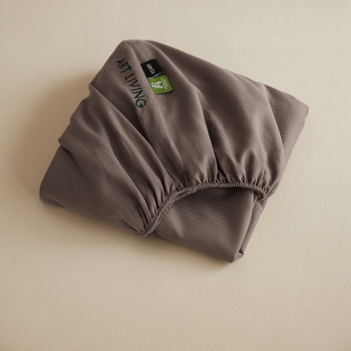 91家纺网 家纺一手货源 找家纺 卡姿家纺 2026春夏全棉人字纹小提花单品-床笠三件套 床笠-浅咖