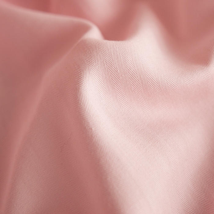 91家纺网 家纺一手货源 找家纺 卡姿家纺 2026春夏全棉人字纹小提花单品-床笠三件套 床笠-山茶粉