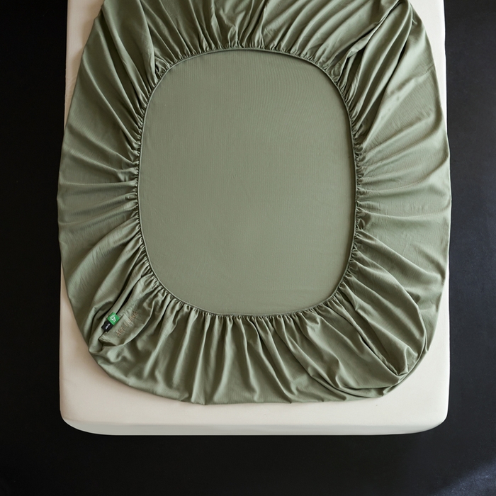 91家纺网 家纺一手货源 找家纺 卡姿家纺 2026春夏全棉人字纹小提花单品-床笠三件套 床笠-韩绿