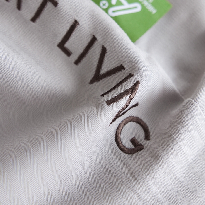 91家纺网 家纺一手货源 找家纺 卡姿家纺 2026春夏全棉人字纹小提花单品-床笠三件套 床笠-经典灰