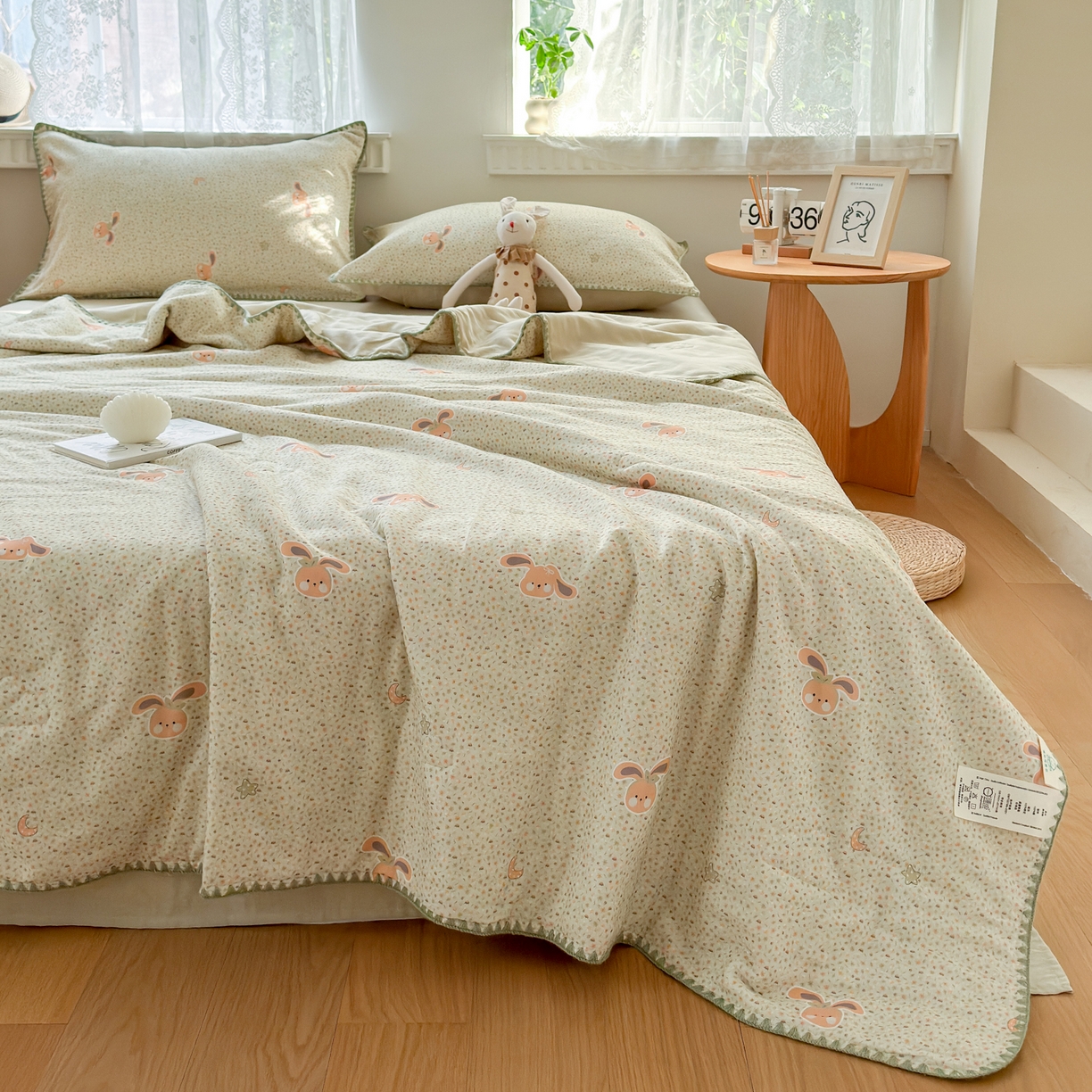 91家纺网 家纺一手货源 找家纺 雯雨家纺 2026新款全棉双层纱新疆棉花夏被空调被被子被芯 梦想小筑